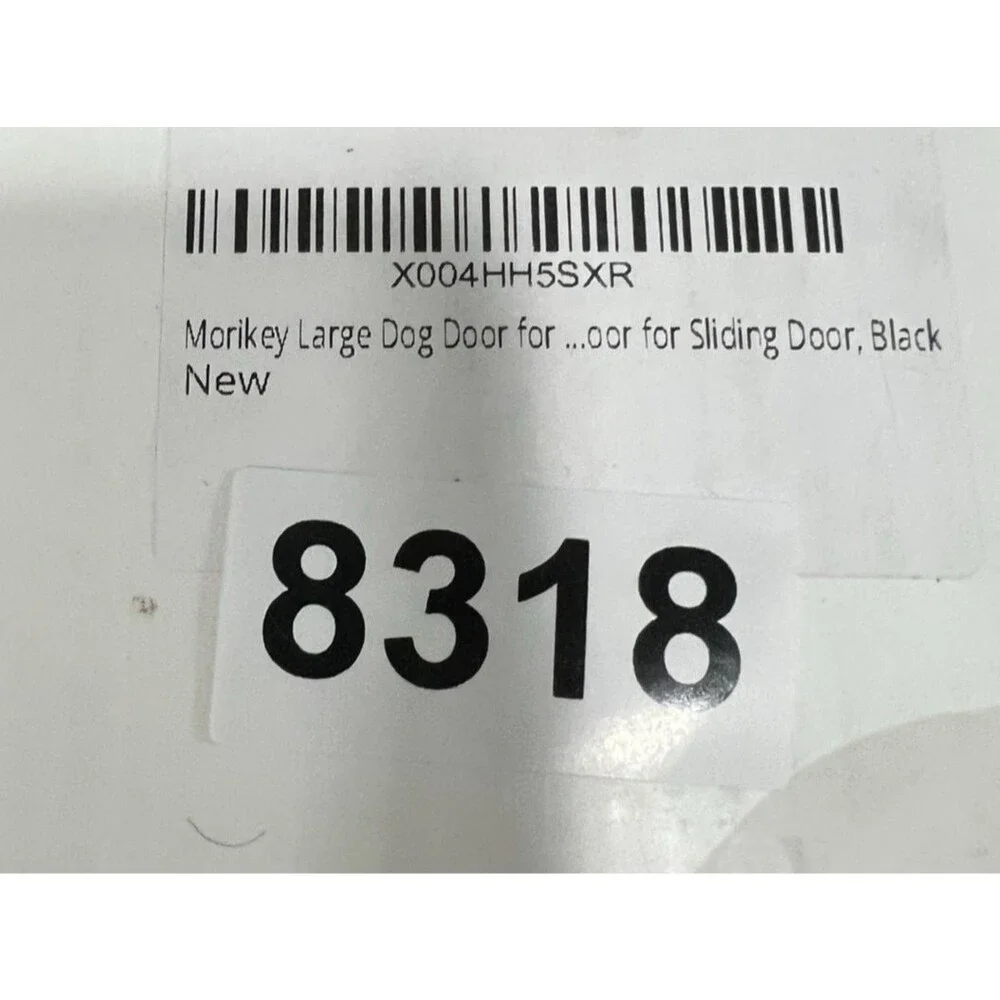 Pet Screen Door with Black Frame - Easy Installation